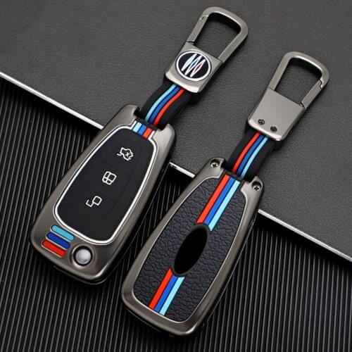 Car Key Case Cover For Ford Fiesta Focus Mondeo MK4 MK2 mk3 Ranger Ecosport Kuga 2 3 ST Keychain Holder Protection Accessories