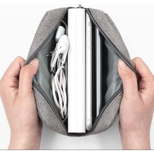 USB Digital Travel Organizer Case Headphones Storage Bag Digital Portable Zipper Accessories Charger Data Cable Bag