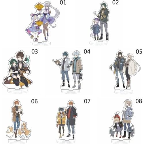 Hot Game Genshin Impact Zhongli Character Acrylic Figure Stand Model Plate Desk Decor Barbara Cute Standing Sign Great Gifts