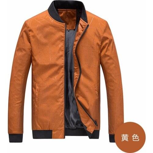 Hong Kong 2018 New Mens Fashion Recreational Threaded Collar Jacket Top for Young Men in Spring and Autumn