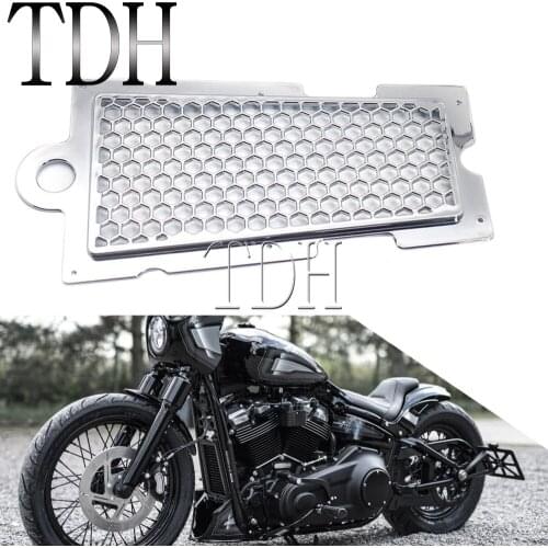 Chrome Mesh Oil Cooler Radiator Guard Protector Grille Grill Cover Motorcycle Accessories For Harley Softail Models 2018-19 2020