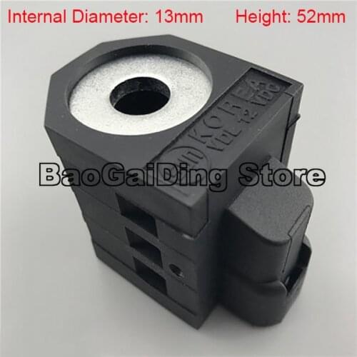 HYUNDAI Excavator Solenoid Valve Coil R210/215/225/275/305/335-7-9 Inner Diameter 13mm, Height 52mm DC24V DC12V