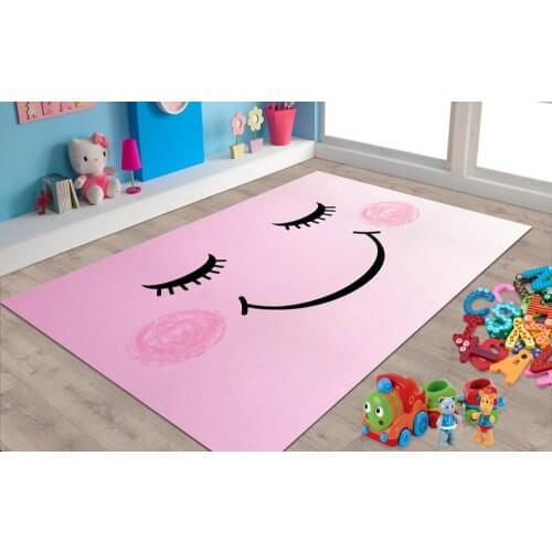 Sleeping baby Patterned Carpet ,Non Slip Floor Carpet,Teens Carpet,Turkish Rug