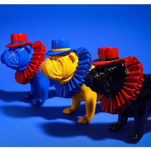 Dog Nordic creative TV cabinet wine cabinet ornaments Boolean dog ornaments home living room decorations crafts decoration