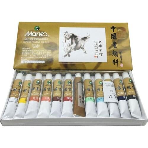 Maries Chinese Painting Pigment Watercolor Paint Set Painting Drawing Tools For Artist Students Art Supplies
