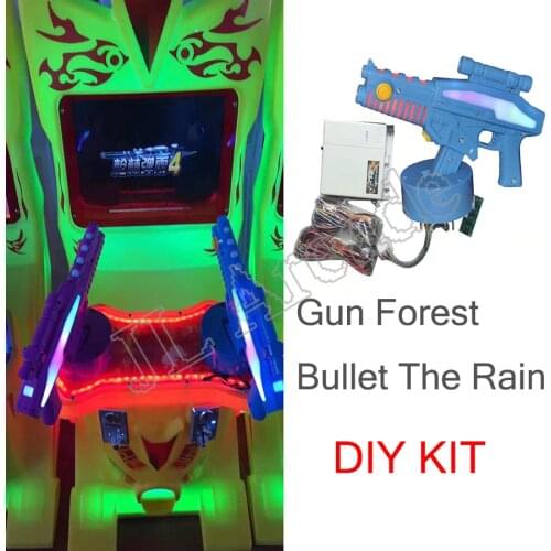 Gun Forest Bullet The Rain Extermination Shooting Game Gun Kit with Motherboard for Arcade Simulated Shooting Video Game Machine
