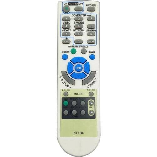 AAAE Top-Rd-448E Projector Remote Control For Nec Projector V260X+V300X+V260 Rd-448E Rd-443E Lt180+Lt280 Lt380 M230 Rd-450C M260