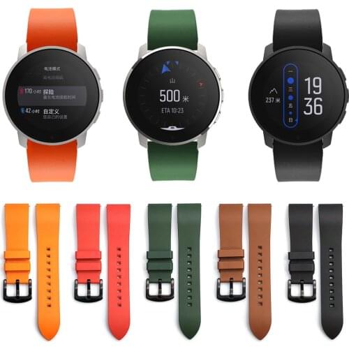 High quality Fluorine Rubber Strap For SUUNTO 9 PEAK Silicone Sports Band Wristband Smartwatch Watchband Bracelet Accessories