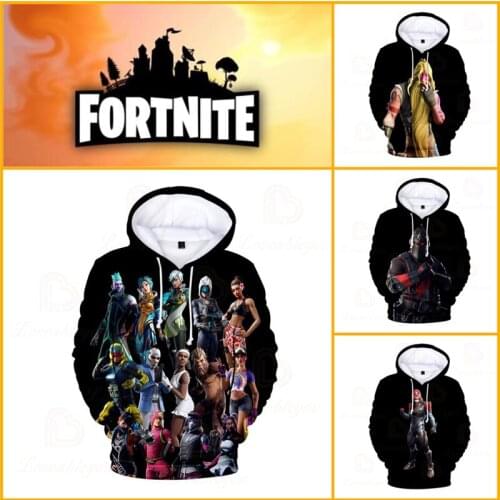Men and Women Kids Hoodie Fortnite Victory Child Wear Battle Royale 3d Swearshirt Boys Girls Tops Hero Sweatshirt Teen Clothes