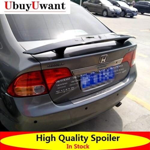 General Purpose Car Styling ABS Material And Surface Carbon Fiber Rear Spoiler For HONDA CIVIC 2006-2011 Universal Car Spoiler