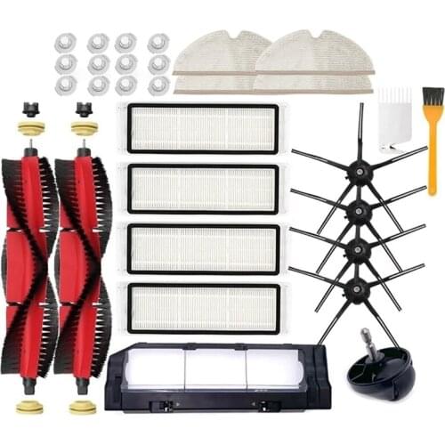 30Pcs Main Brush Side Brush HEPA Filter Mop Cloth Replacement for Xiaomi Roborock S6 PureS6 MaxV Vacuum Cleaner Parts