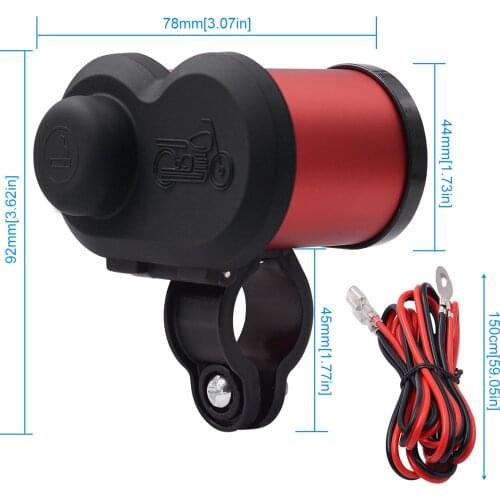 Chargeur USB pour moto, double port USB, allume-cigare, chargeur USB, 5V, 3,0 a/1,5a, Charge rapide QC 3.0, affichage de l'heure