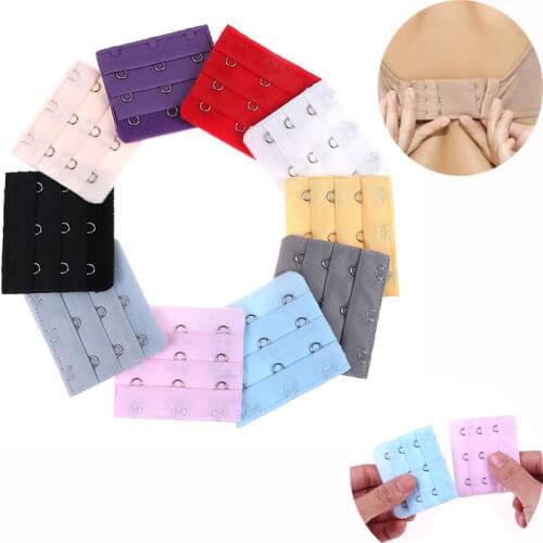 10Pcs/Lot Buckle Extended Lengthened Belt Bra Extenders 3 Rows 2 Hooks 3 Hooks 4 Hooks Extension Accessories For Underwear