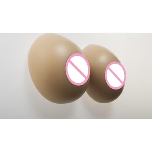 1000g D Cup Men Silicone Breast False Rubber Boobs For Crossdresser Shemale Drag Queen Use