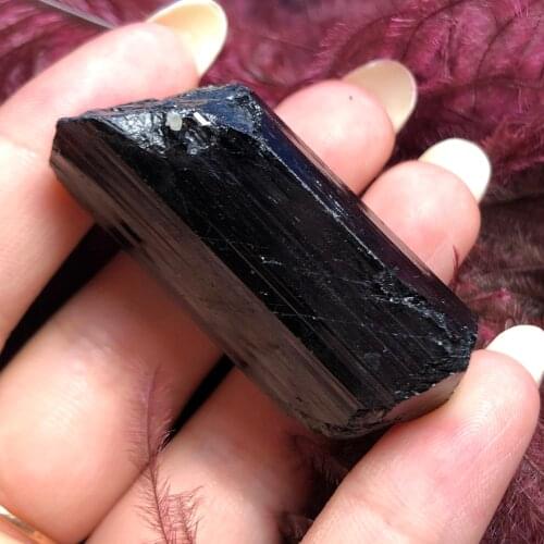 AAA 70-100g NATURAL Black TOURMALINE CRYSTAL STONE ORIGINAL 1pc home decoration & stone craft&wicca