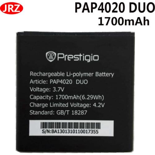 PAP4020 DUO 1700mah High Quality Battery for Prestigio PAP4020 DUO MultiPhone Accumulator