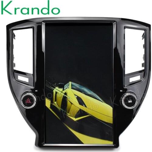 Krando car android 9.0 4G RAM 13.6" Tesla style Vertical screen car radio for Toyota crown 2015-2018 gps navigation multimedia