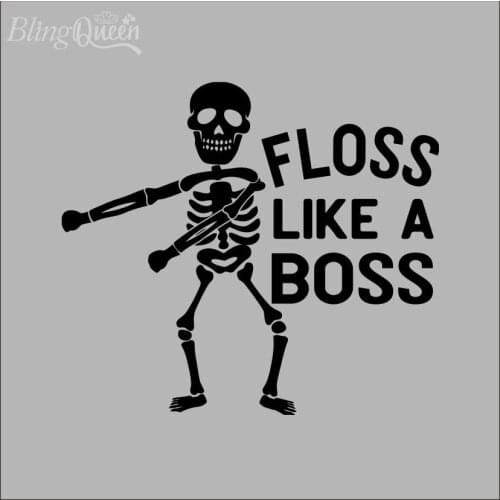 BlingQueen 12PCS/LOT Skull Iron On PU Vinyl Transfer Patches For Clothing DIY Washable T-shirt Heat Transfer