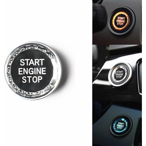 For BMW crystal E90 E91 E60 E89 E70 E71 Z4 X1 X5 X6 3 Series 5 Series Car diamond Engine Start Stop Button Cover Key