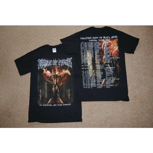 CRADLE OF FILTH MANTICORE CREATURES FROM BLACK ABYSS TOUR 2012 T SHIRT NEW