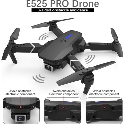 E525 PRO Drone with Obstacle Avoidance RC Quadcopter 4K 1080P WIFI Height Hold RC Toys Foldable Mini Dron Fpv Camera drones