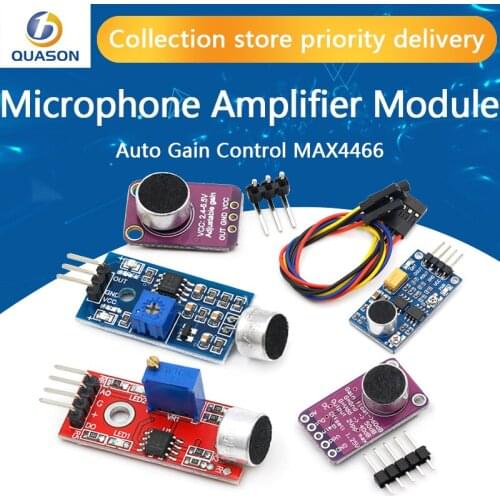 Electret Microphone Amplifier Stable MAX9814 module Auto Gain Control MAX4466