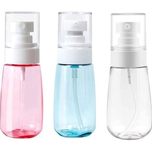 Refillable Bottles Travel Transparent Plastic Perfume Atomizer Empty Small Spray Bottle 30/60/80ml Toxic Free Safe Dropship