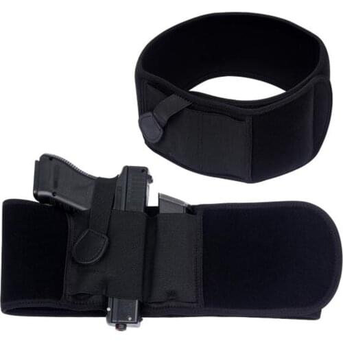 Outdoor Tactical Belly Band Holster Elastic Wide Belt Pistol Holsters Universal Hunting Wrist Glock Magazine Pouch