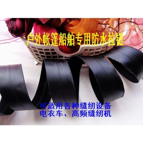 NEW 8# Black nylon waterproof zipper 5M+5 sliders replacement repair outdoor sports luggage tents accessories unfinished Zipper