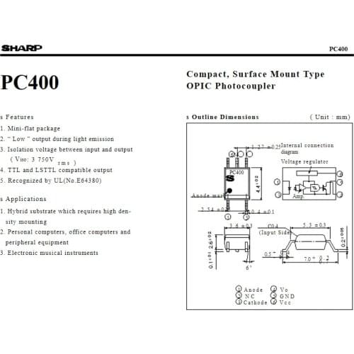 50pcs/Pack PC400 PC410L PC357A PC355 PC354 PC123 PC817B PC817 NEW IN STOCK SH Imported