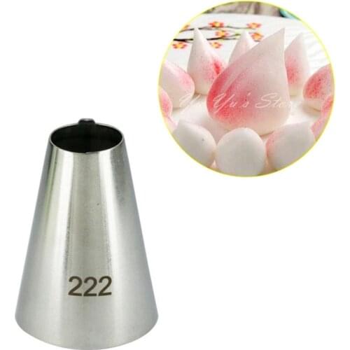 Wholesale 10 pcs/lot 222# Peach Icing Piping Nozzles Cake Decorating Pastry Tip Sets Cupcake Tools Bakeware