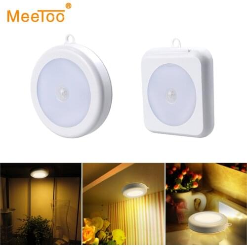 PIR Motion Sensor Cabinet Light Closet Home LED Lighting Under Bed Sensor Detector Kitchen Light Auto On/Off Wireless Wall Lamp
