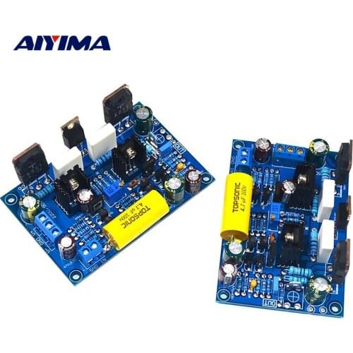AIYIMA 1 Pair Power Board Amp K851 FET Class A Audio Amplifier Board 100Wx2 Mini Amplificador For Speaker Home Sound Theater