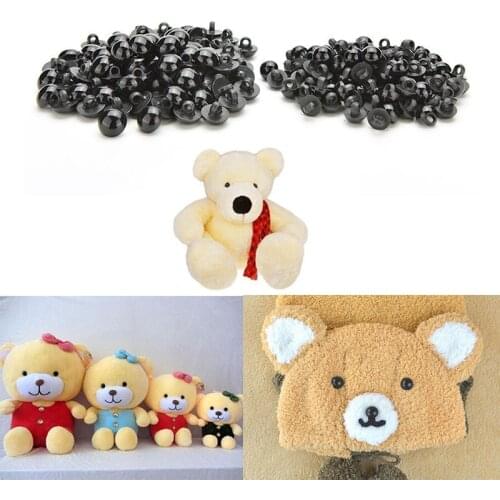 100Pcs Resin 9mm or 11mm Buttons Round Mushroom Domed Sewing Shank DIY Eyeball Animal Ball Toy Eyes Accessories