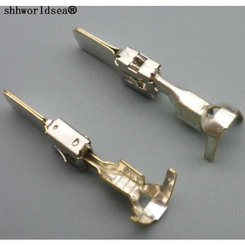 Shhworldsea 10pcs 6.3mm Connector terminal car connector terminals tinned copper terminals terminal