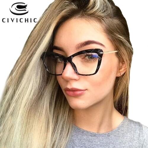 Chic TR90 Anti Blue Light Glasses Women Myopia Optical Eyewear Frame Computer Gaming Goggles Transparent UV Lunette De Vue COG57