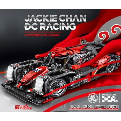 Technical China speed champion jackie chan DC racing radio 2.4Ghz remote control car building block rc vehicle No.38 bricks toys