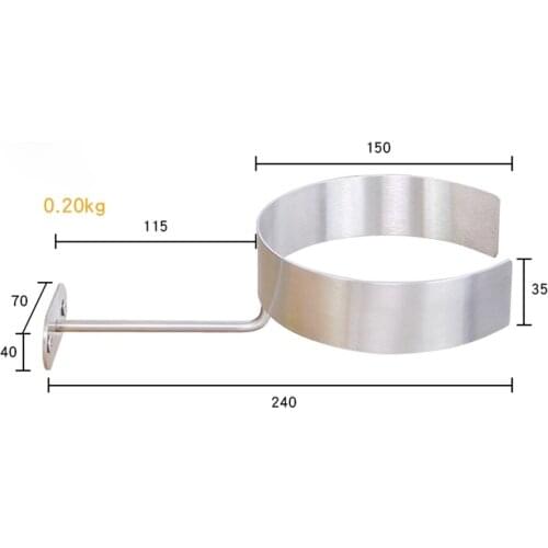 Stainless Steel Collar Rack Collar Display Bracket Man Garment Store Clothing Display Props Wall Mounted Collar Display Frame