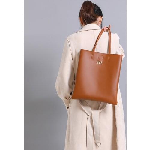 New Pu Women Hand Bag Fashion Tote Simple Bag Forever Young Large Capacity Portable Shopping Crossbody Bag