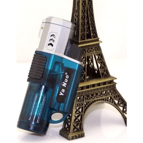 Three Straight Hexagon Creative Small Spray Gun For Porcelain Butane Gas Lighter Cigarette Accessories