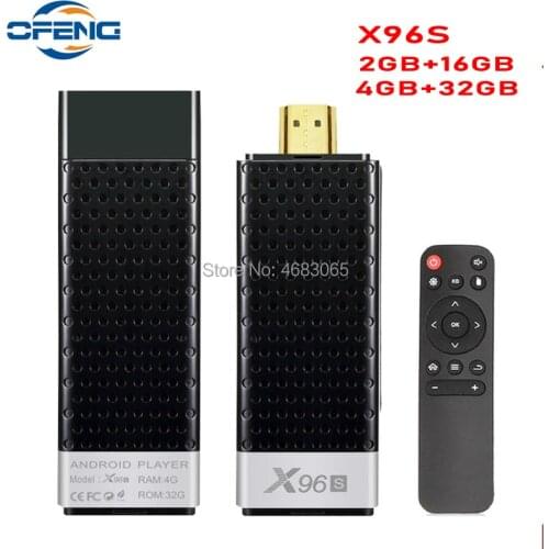 X96S Mini PC Android 8.1 TV Box Amlogic S905Y2 DDR4 4GB RAM 32GB ROM TV Stick 5G WiFi Bluetooth 4.2 4K HD Smart Media Player