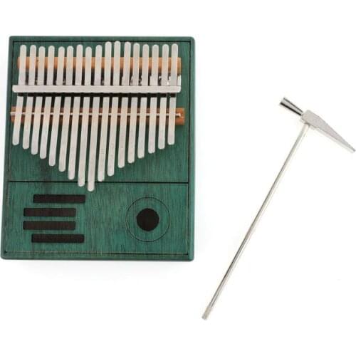 17 Key Kalimba Thumb Finger Piano Mahogany Acacia Wooden Musical Instruments Mbira Kalimba Hammer Kit Children Beginners