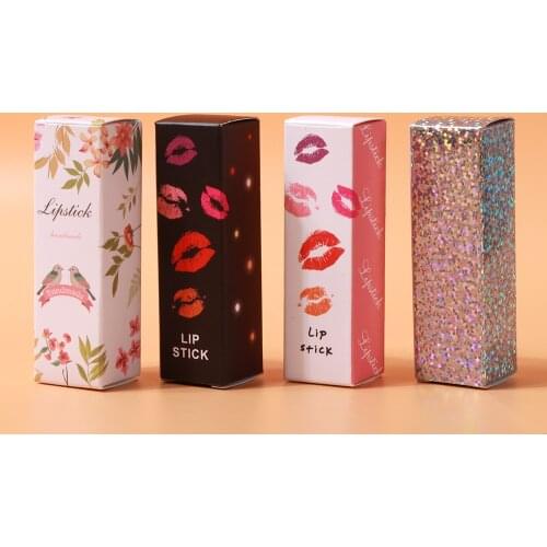 20pcs/set Lip Gloss Bottle Paper Box Diy Lipstick Perfume Essential Oil Tube Wrapping Case Wedding Party Small Gift Packaging