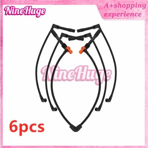 6PCS High Ignition Leads Cables Wires Kit V6 2.4 2.8 For A4 A6 A8 Passat Superb 078 905 113 078905113 /532/533/534/535/536 B