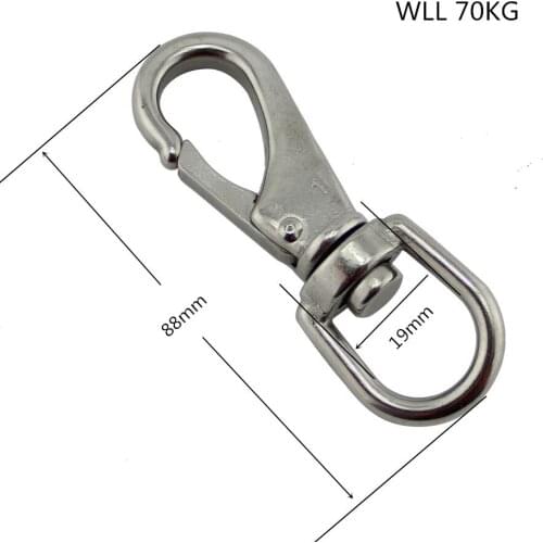 88mm(1#) 10pieces per lot , china supplier wholesale stainless steel snap hook dog chains hook spring snap hook, bag leash hooks