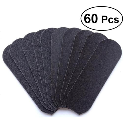 60pcs/pack Care Foot Grit Sanding Cloth Pro Pedicure Feet Care Refill Replacement for Stainless Metal Handle Files Foot Rasp