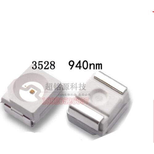 Free shipping 500PCS 3520 SMD 940 infrared emission tube 940nm infrared emission tube 0.1W