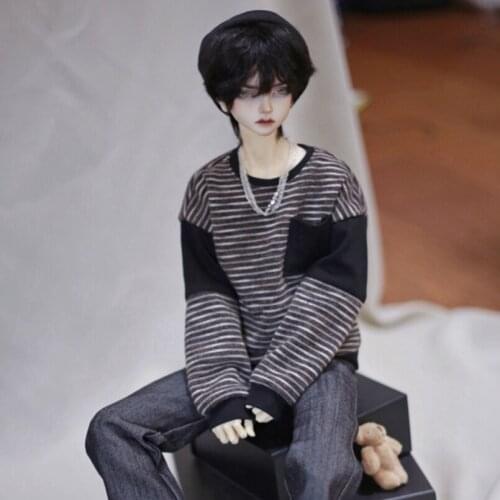 BJD Doll Black Sweater Outfits Clothing Top For 1/3 1/4 17" Tall MSD SD10 SD17 DK DZ AOD DD Wear FREE SHIPPING HEDUOEP