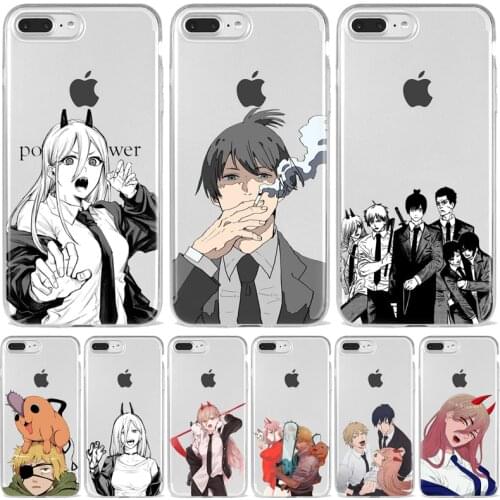 Japan Anime Chainsaw Man Phone Case For Iphone 12 Mini 11 Pro XS Max XR X 8 7 6 6S Plus SE2020 5 5S SE Cover Shell Fundas Coque