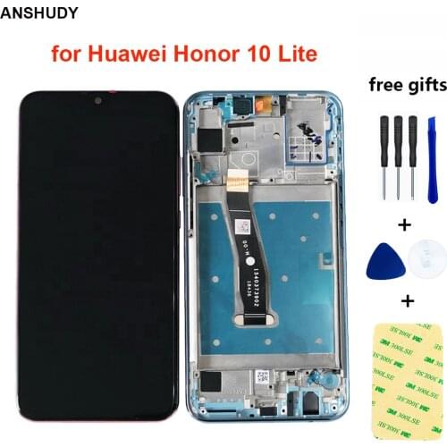 For Huawei Honor 10 Lite LCD Touch Screen Digitizer Assembly Honor 10Lite Honor10 Lite Honor10Lite Repair Part Free Shipping